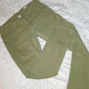 Olive green jeans